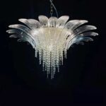 D0087 Dutti LED Crystal Flower Modern Chandelier for dining room, Ballroom, Jewelry Store, Lobby