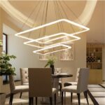 Dutti D0063 LED Pendant Light post modern minimalist atmosphere household Living room dinning room restaurant Hall lamp rectangle creative personality lighting