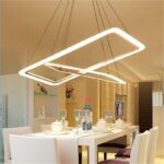 Dutti D0063 LED Pendant Light post modern minimalist atmosphere household Living room dinning room restaurant Hall lamp rectangle creative personality lighting