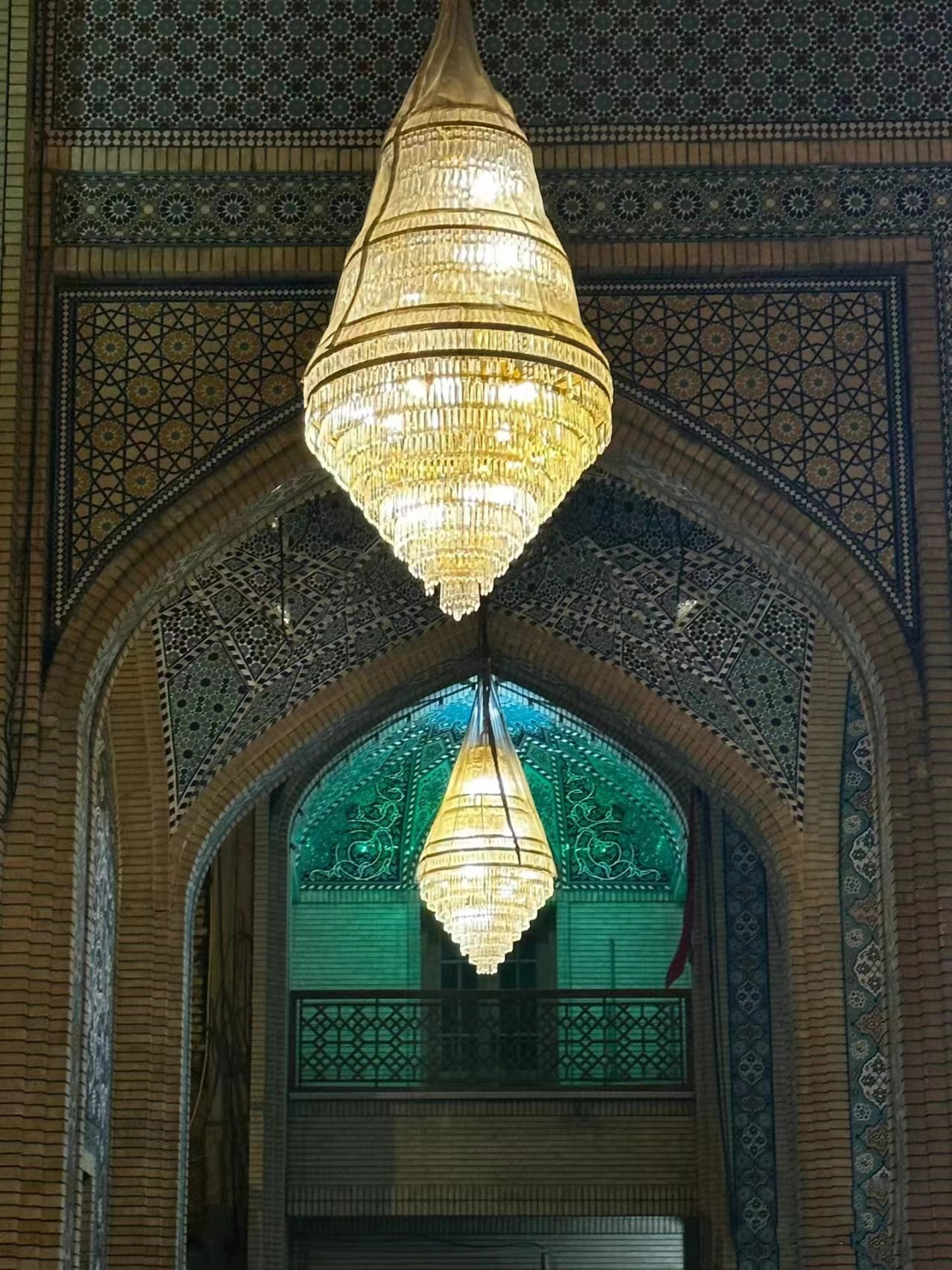 Dutti LED Crystal Brass Islamic Chandelier for the Mosque Church 